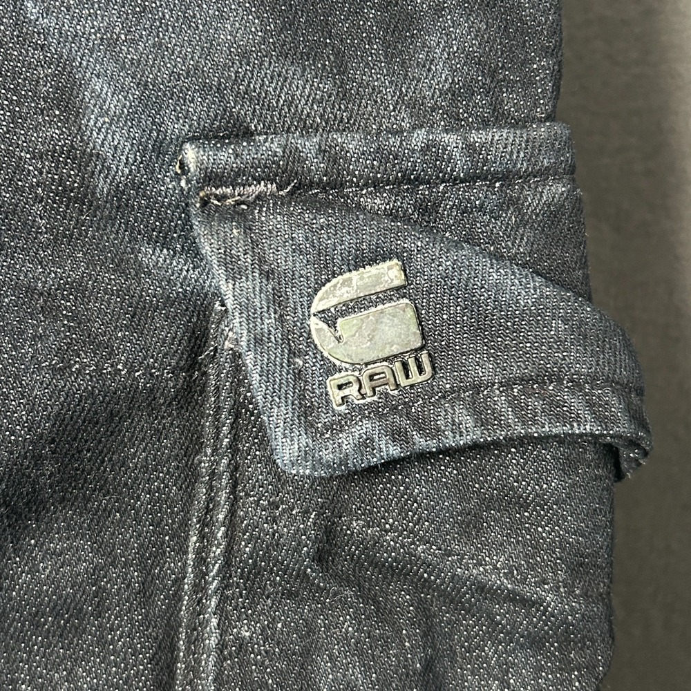 G-Star Raw Rovic Zip 3D Tapered Cargo Denim Pants Mens 32x30 Black NWT - Picture 4 of 6